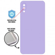Capa para Samsung Galaxy A02 e M02 - Case Silicone Cover Protector Lilás